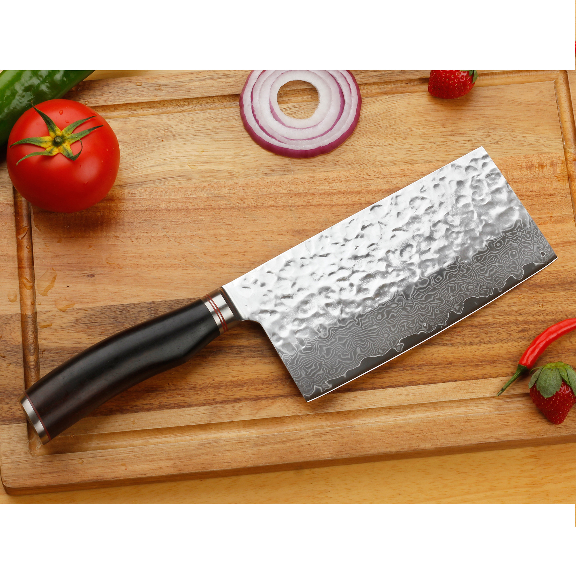 7-Inch Meat Cleaver Butcher Knife - Stainless Steel Chef Butcher Knife for Cooking - Professional 7-Inch Blade for Precision Cutting - Perfect for