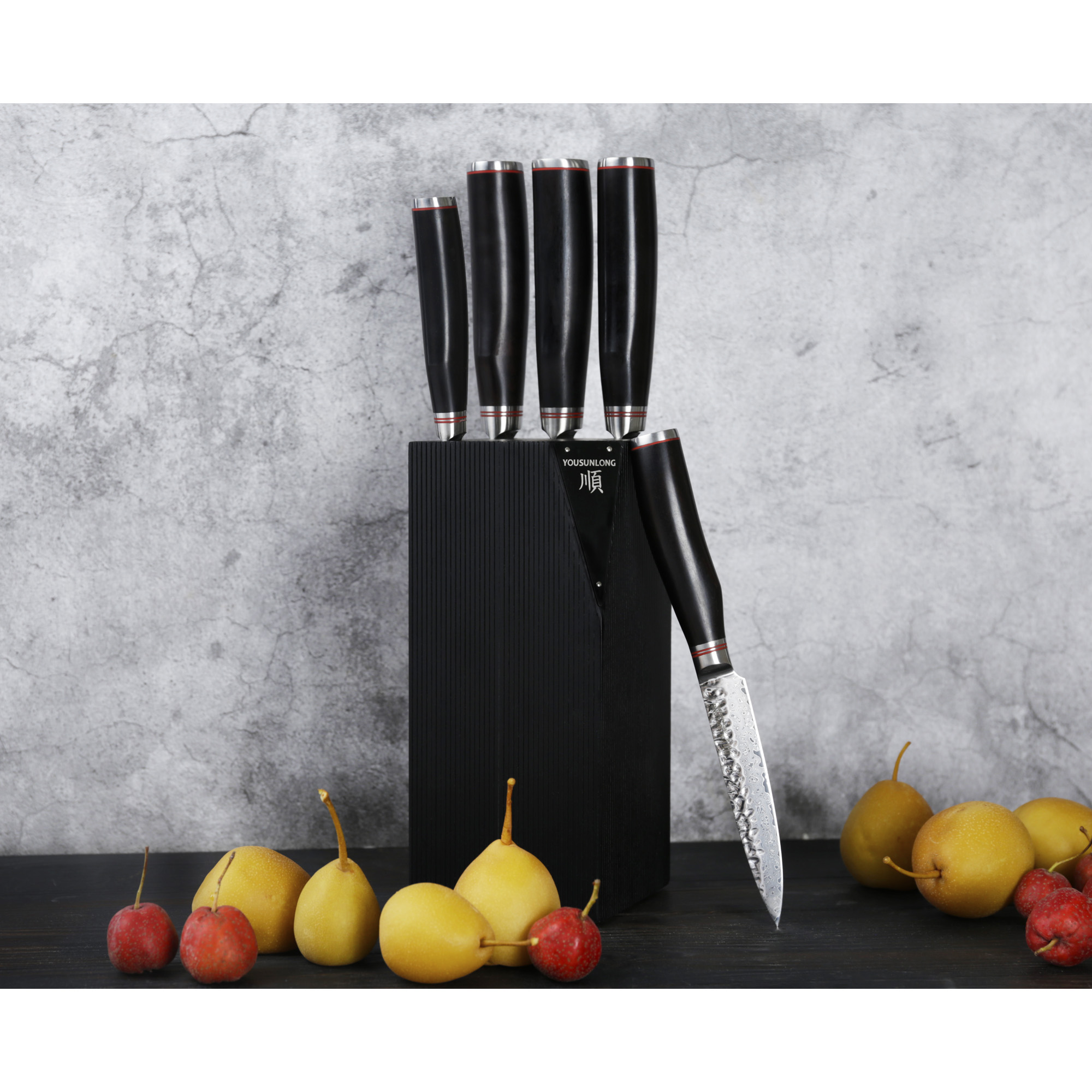 Modern Style – 5 Knives Set (A) – 73-layer Damascus (Sunnecko S&J Elite  Series) - Damascus Steel Store